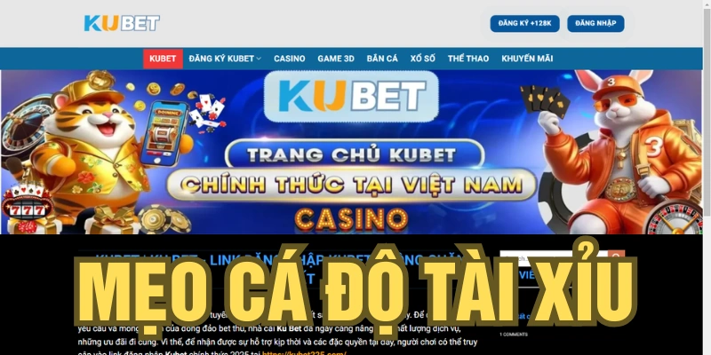 mẹo cá độ tài xỉu